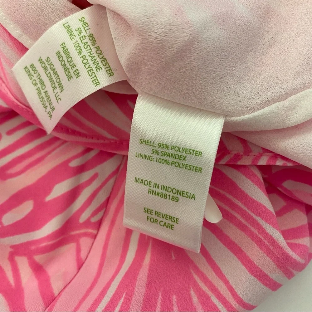 Lilly Pulitzer || Darlah Ruffle Sleeve Top Prosecco Pink Fronds Place Medium_7